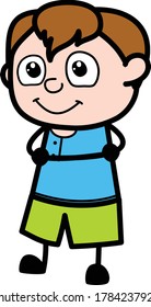 Folded Arms Boy cartoon