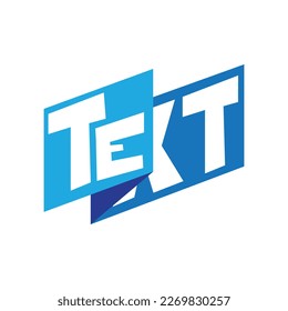 Plantilla vectorial de diseño de cinta azul plegada