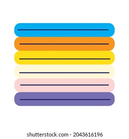 icono de ropa limpia plegada aislado