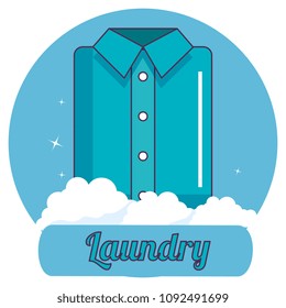 folded clothes laundry service