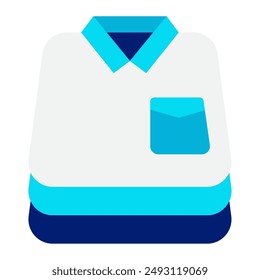 Folded Clothes laundry shop icon illustration