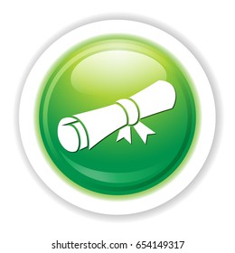 folded diploma icon