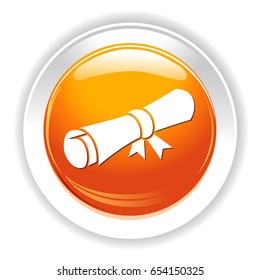 folded diploma icon