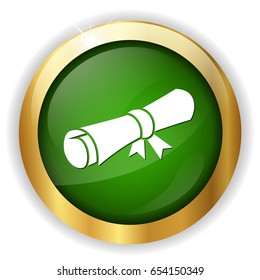 folded diploma icon