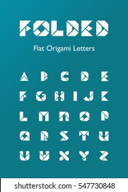 Cartas de origen plano dobladas