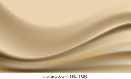 Folded gold satin background vector design. Premium fold gold background.