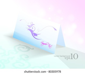 Folded Greeting Card Vector
