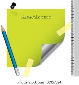 Folded label taped