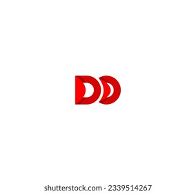 Folded Letter do, od logo design vector template.