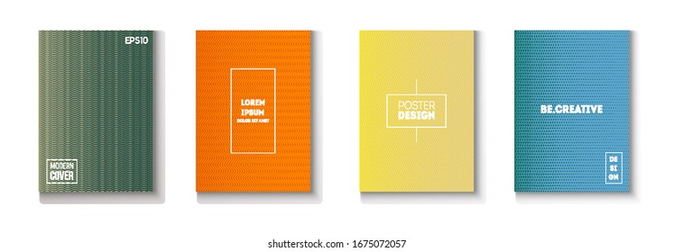 Vektorillustration für die abgefundene minimale Deckschicht. Neon Music Poster der 80er Jahre. Modernes Flyer-Papierdesign. Trendy Magazine Page. Geschäftsordner für Muster-Farbüberlagerungen Minimale Abdeckungen Set. Cool Technology Hintergrund.