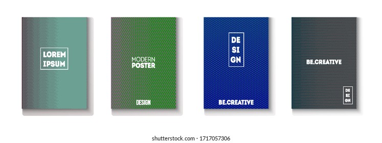 Conjunto de vectores de tapa mínima plegados. Afiche musical Neon de los años 80. Carpeta de trabajo de superposición de degradado texturizado. Papel tapiz de Cool Technology. Página Revista Ligera. Juego de tapas mínimas. Diseño moderno de textura de volante.
