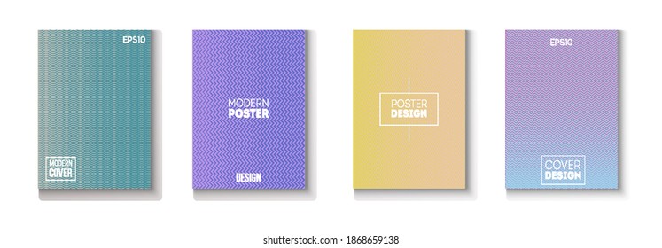 Folded Minimal Cover Vector Set. Modern Flyer Graphic Design. Glam Magazine Page. 80s Neon Music Poster. Pattern Gradient Overlay Business Folder. Minimal Covers Set. Cool Technology Wallpaper.