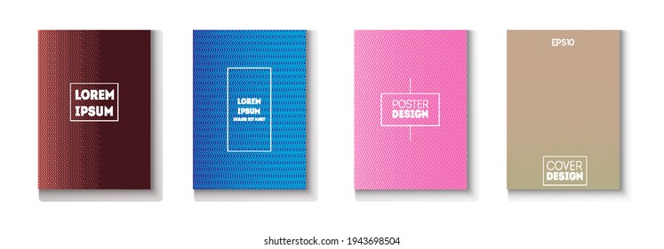 Faltener Minimaler Deckungsvektor-Set. Light Magazine Page. Cool-Technologie-Bildschirmhintergrund. Modernes Flyer Textur Design. Neon Music Poster der 80er Jahre. Minimale Abdeckungen Set. Geschäftsordner für Muster-Farbüberlagerungen