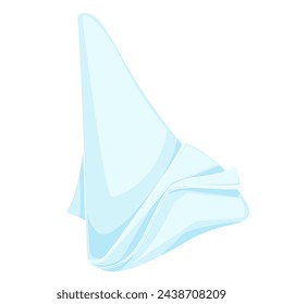 folded napkin for restaurant serving