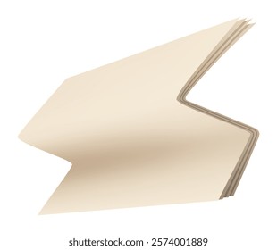 Folded newspaper. Modern news publication. Newspaper icon. Periodical printing product, daily news and sport, food and medicine, business information, latest press