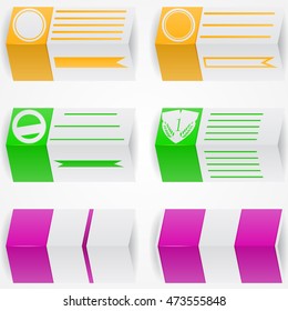 Folded paper background. Template for your text, or infographic