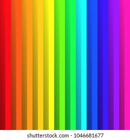 Folded paper in colors of rainbow spectrum. With shadow effect. Happy abstract vector background wallpaper.