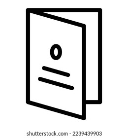 Folded paper icon. Simple element symbol for template design. Can be used for website and mobile application. Vector illustration.