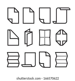 Folded Paper Icons