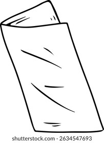 Folded Paper or Invitation Outline