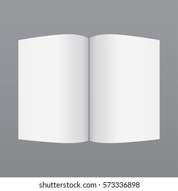 Folded paper mockup realistic template