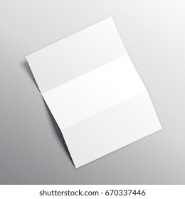 folded paper mockup vector design
