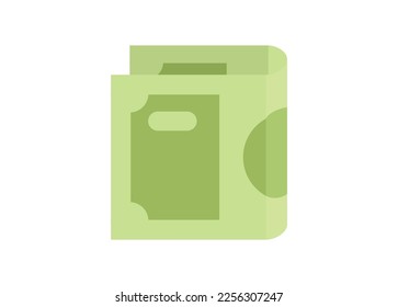 Falsches Papiergeld. Einfache flache Illustration