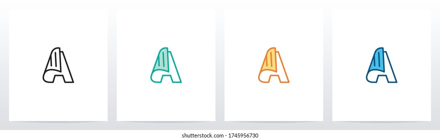 Folded Paper On Letter Logo Design A