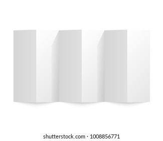 Folded Paper On A White Background. Vector Illustration