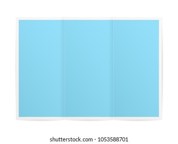 Folded paper on a white background. Vector illustration.