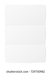 Folded paper on a white background. Vector illustration.