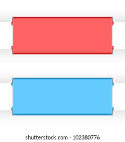 Folded paper panels suitable for website banner backgrounds