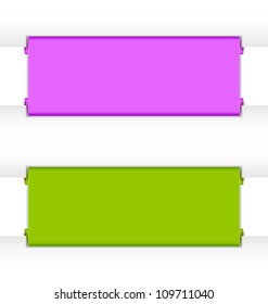 Folded paper panels suitable for website banner backgrounds