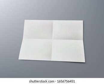 Folded Paper Sheet Note With Transparent Shadow. EPS10 Vector