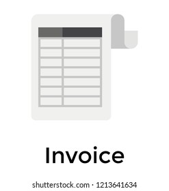 A folded paper symbolizing invoice icon
