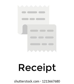 A folded paper symbolizing receipt icon 