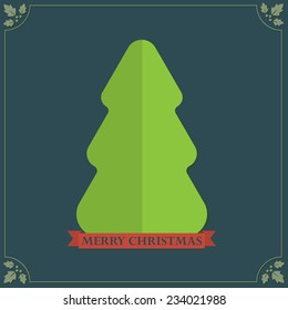 Folded paper texture Christmas tree holidays greetings