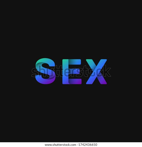 Folded Paper Word Sex Dark Background Stock Vector Royalty Free 1742436650 Shutterstock 0949