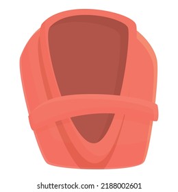 Folded robe icon cartoon vector. Fabric cloth. Textile clean