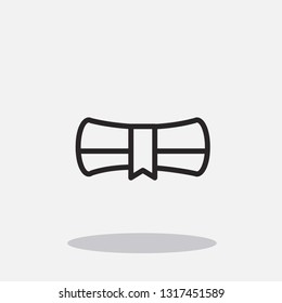 folded script paper icon