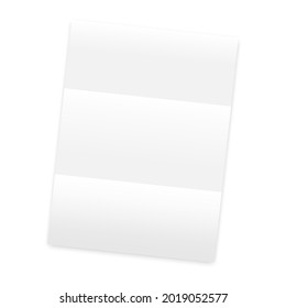 Folded sheets in realistic style. Template background. Mockup template. Vector illustration. Stock image.