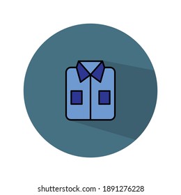 Vector De Icono De Camisas Dobladas En Diseño De Moda.