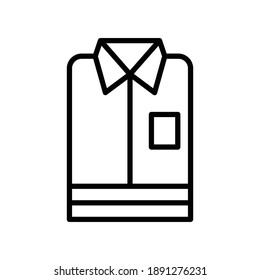 Folded Shirt Icon Vector On Trendy Design.