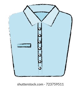 Folded shirt isolated icon