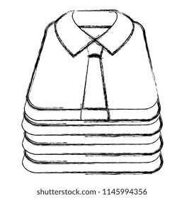 folded shirts isolated icon