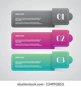 Folded Step by Step Vector Template