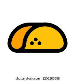 folded taco shell