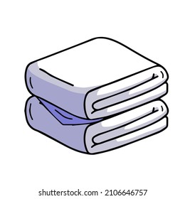 folded towel clipart