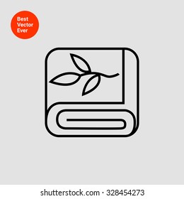 Folded towel icon