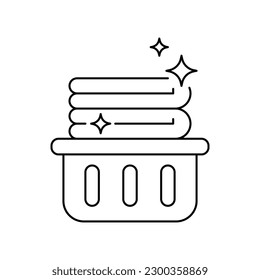 Folded Towel icon design, clean towel icon. isolated on white background. vector illustration
